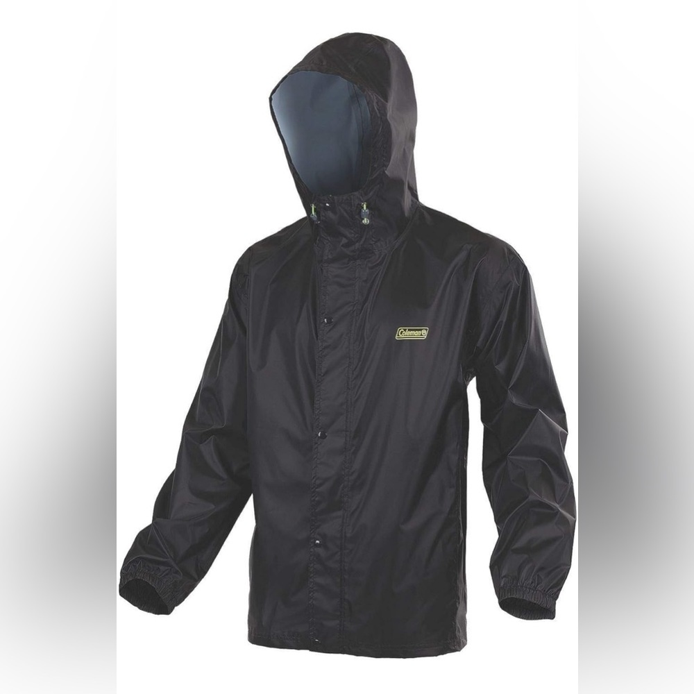 Coleman Adult Jacket EVA Rain Defense Technology W/Hood W/Cargo Pocket NEW
